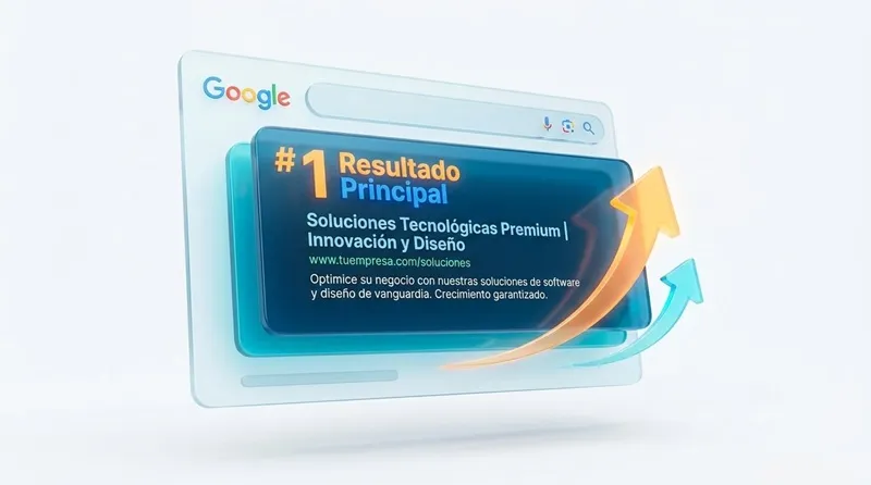 Estructura de SEO técnico con metaetiquetas, schema y sitemap configurados en una página web