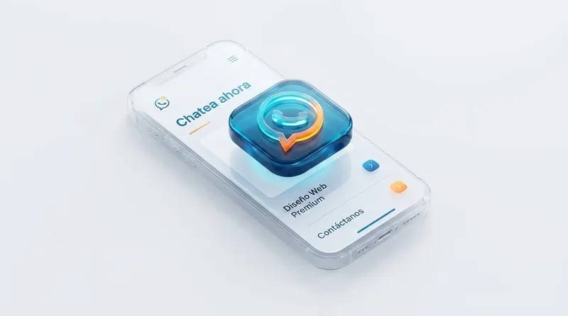 Botón de WhatsApp integrado en una página web para recibir consultas directas