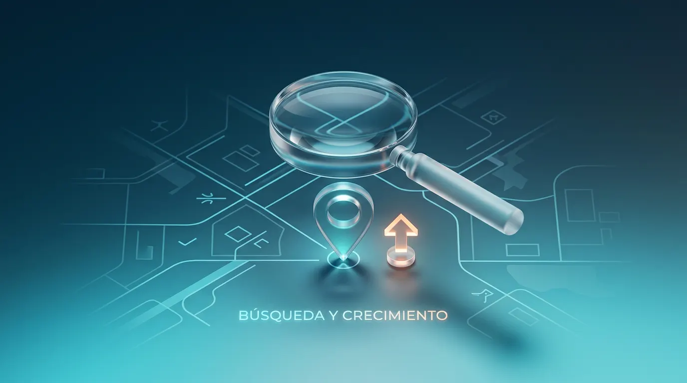 Búsqueda y crecimiento del posicionamiento local en Google para inmobiliarias