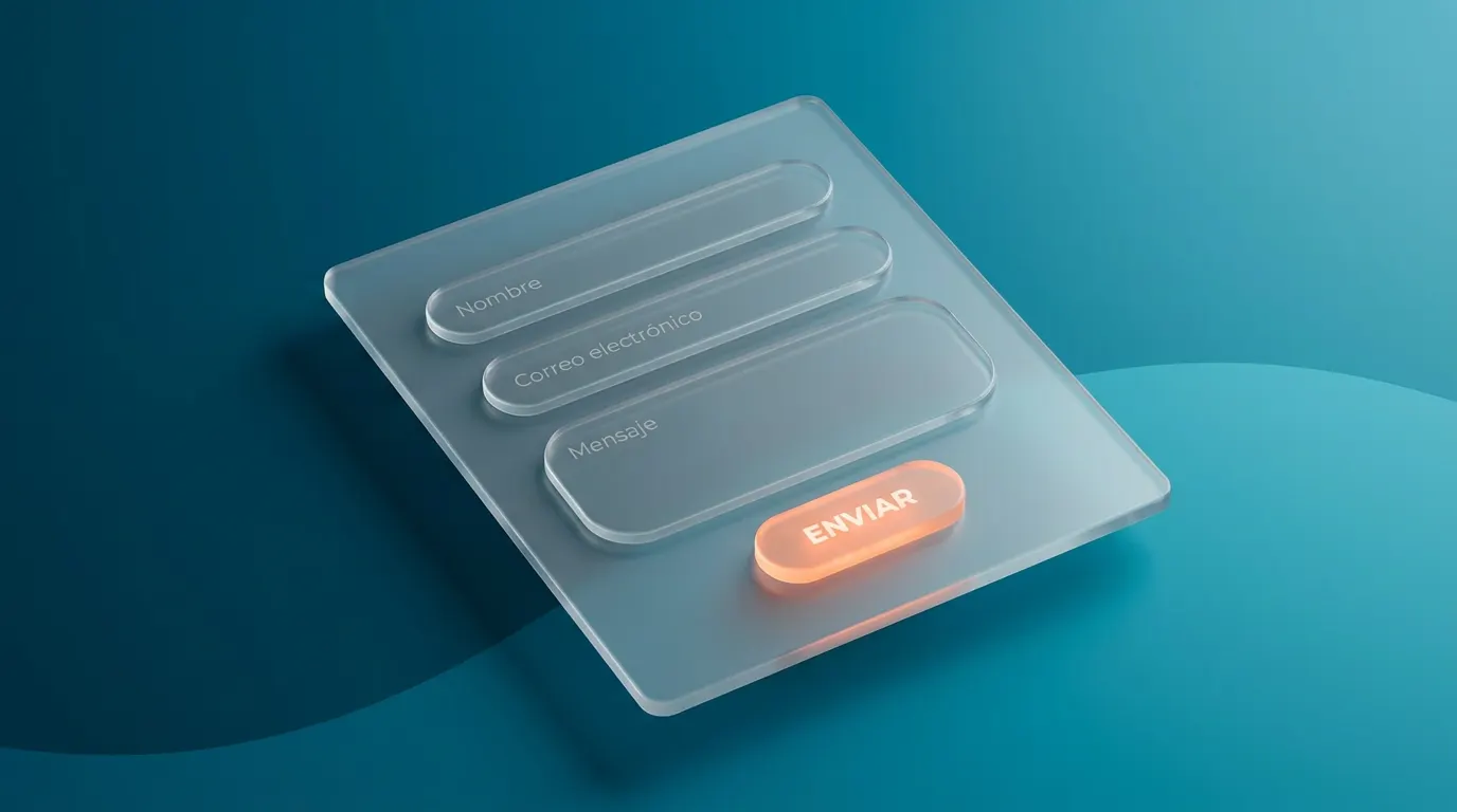 Formulario optimizado de landing page con máximo 3 campos y validación anti-spam