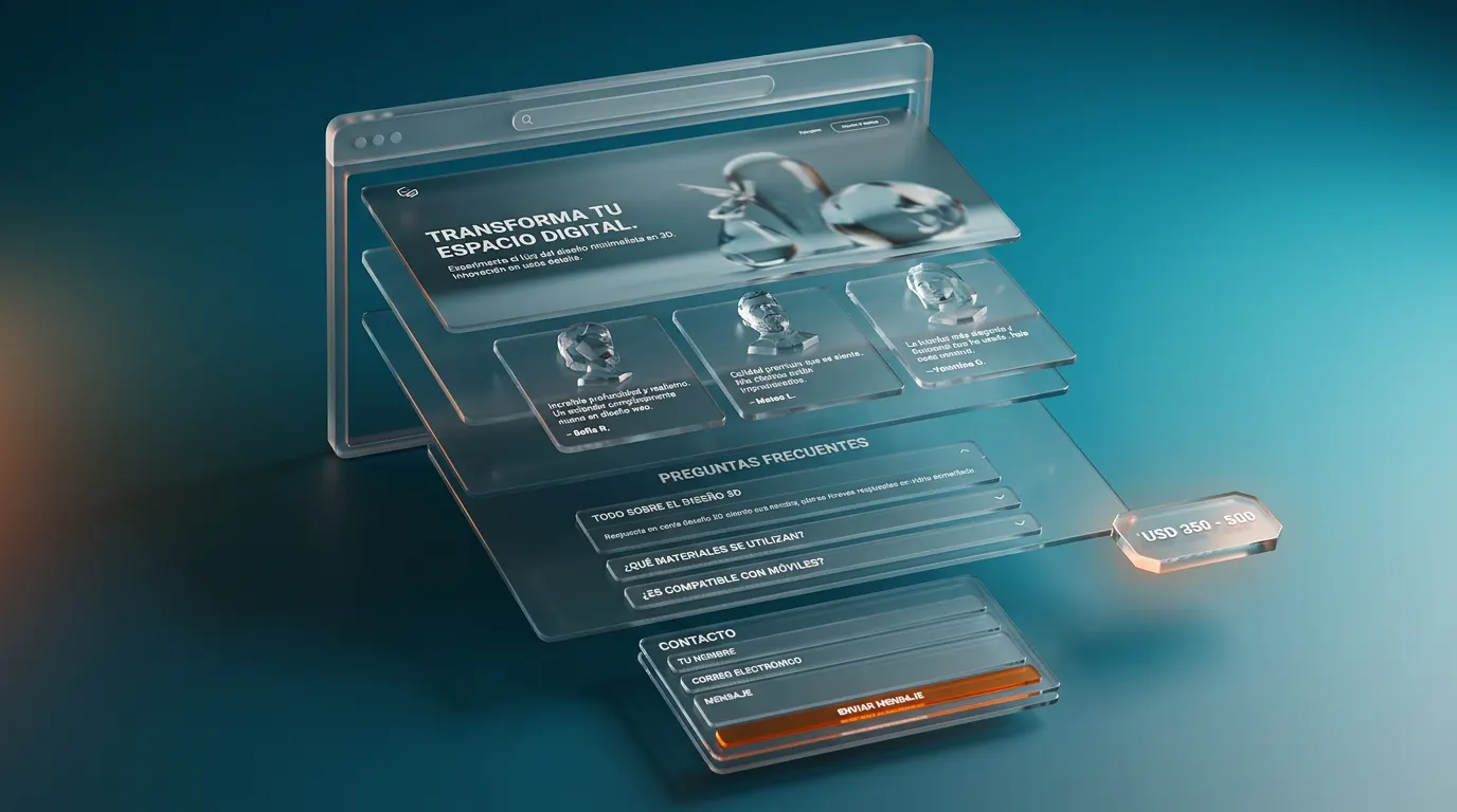 Landing completa: hero, beneficios, testimonios, FAQ, formularios y tracking avanzado