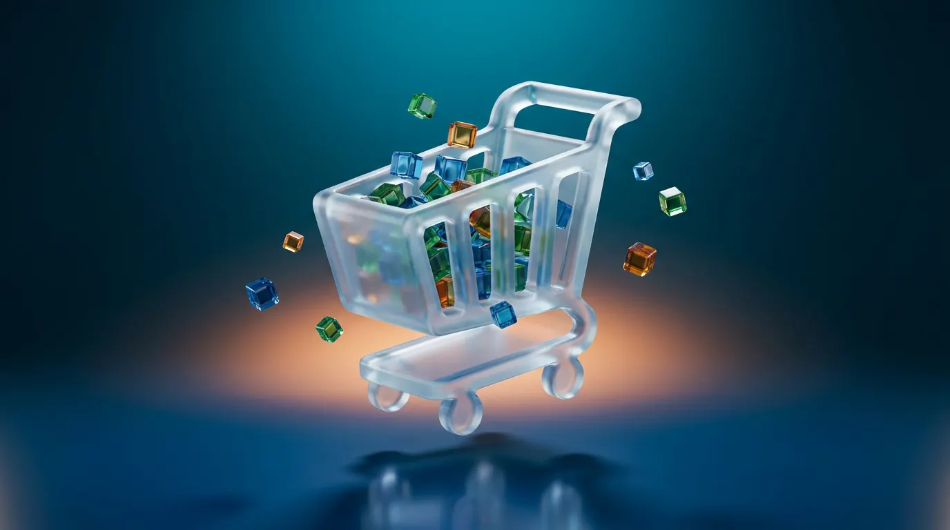 Carrito con productos representando ecommerce robusto con WooCommerce